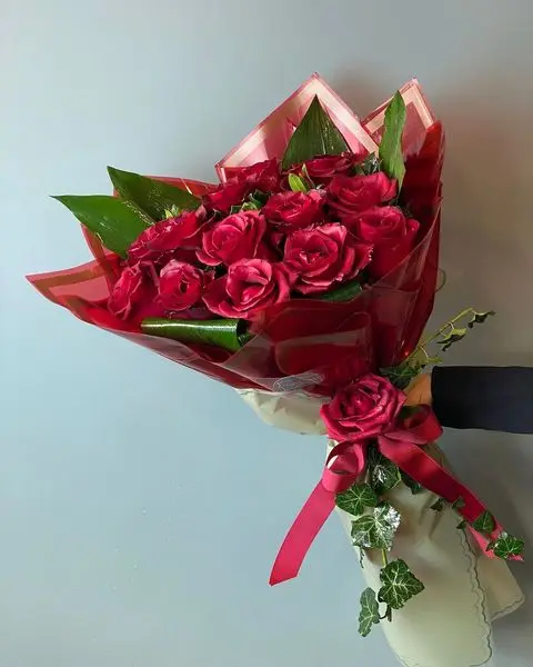 Aşk Kırmızısı Gül Buketi